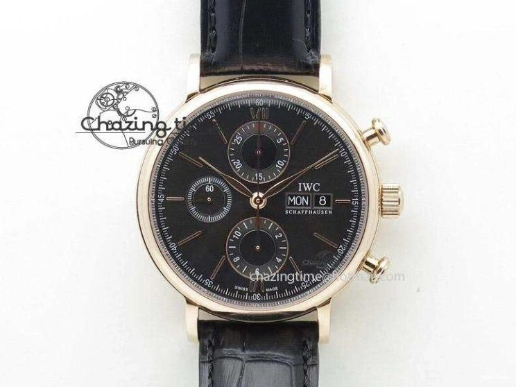 MIROTIME 0314 Classic Aquatimer Chrono IW376803 V6F 1:1 Best Edition Black Dial On SS Bracelet A 7361